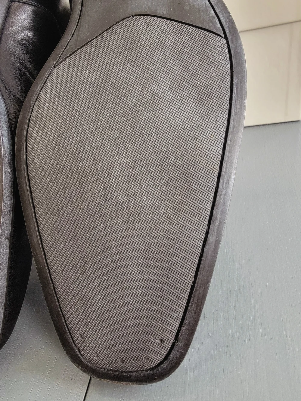 Santoni Blaze-1 Men's Black Leather Venetian Loafers Size 10 EE Wide Italy